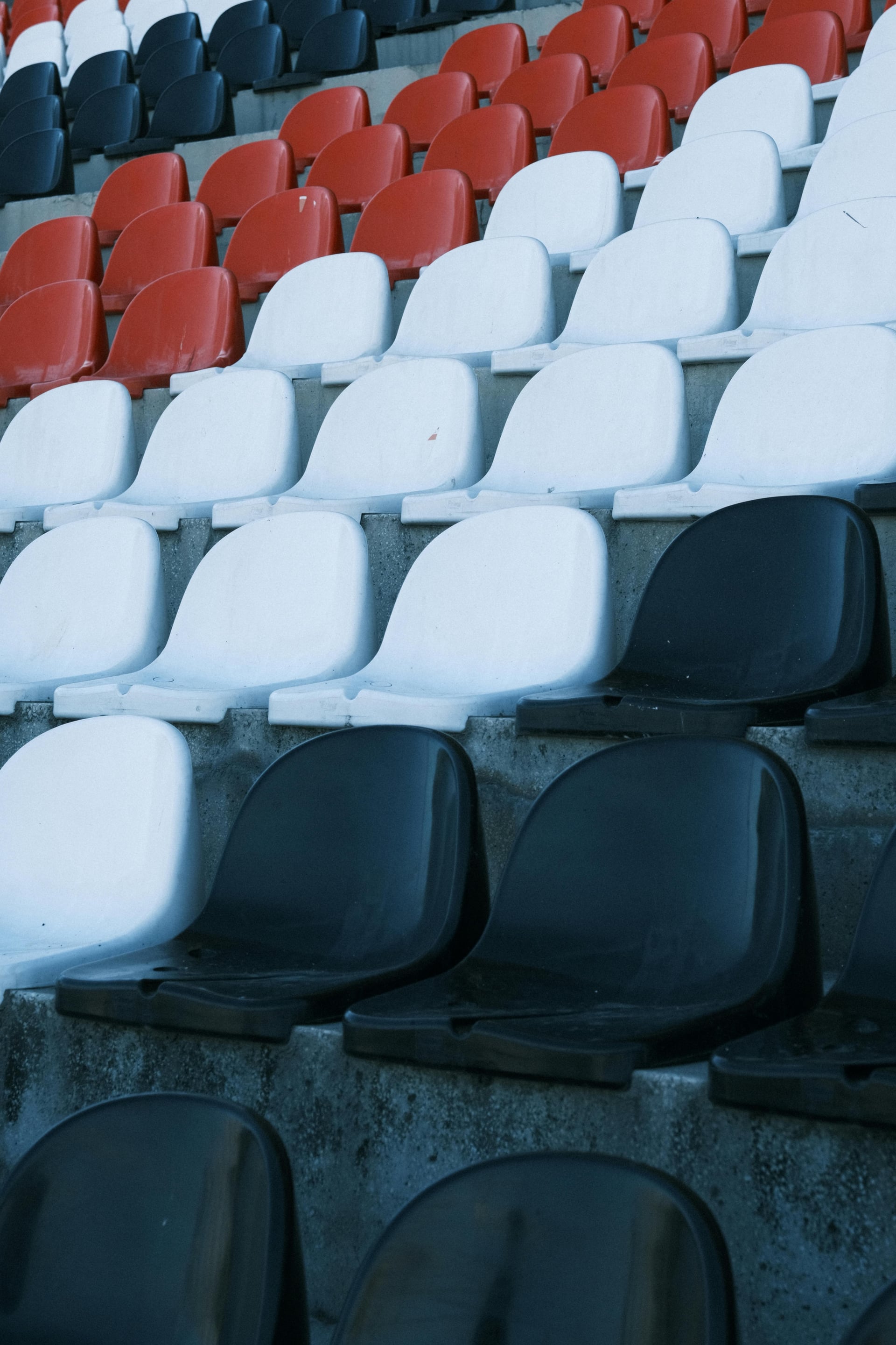 Stadium seating representing sports and performance analytics environments